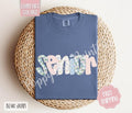 Floral Senior Comfort Colors Shirt Cute Spring Graduation Coquette Flower Her T-Shirts, Hoodie, Sweatshirt - T-Shirt, Sweatshirt, Hoodie