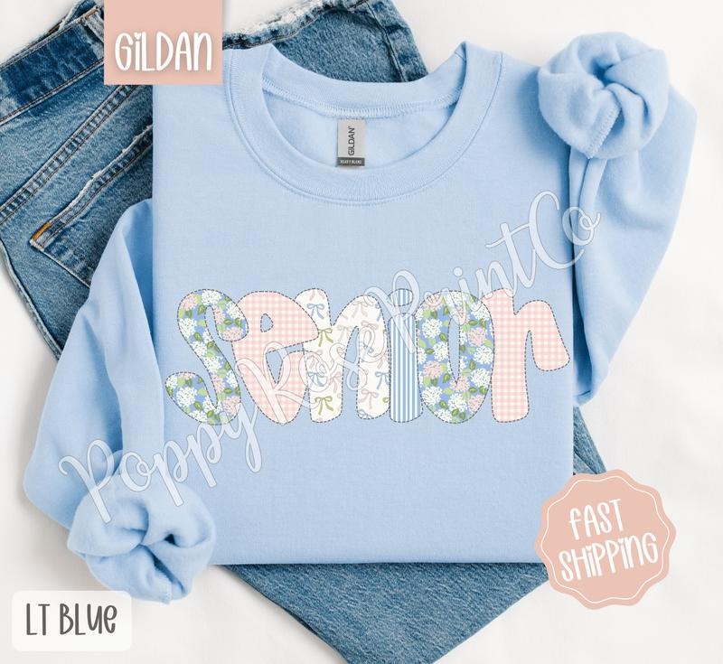 Floral Senior Cute Spring Graduation Coquette Flower Her T-Shirts, Hoodie, Sweatshirt - T-Shirt, Sweatshirt, Hoodie