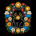 Floral Spirit Cat Unisex T-shirt, Sweatshirt, Hoodie, Long Sleeve Tee - T-Shirt, Sweatshirt, Hoodie