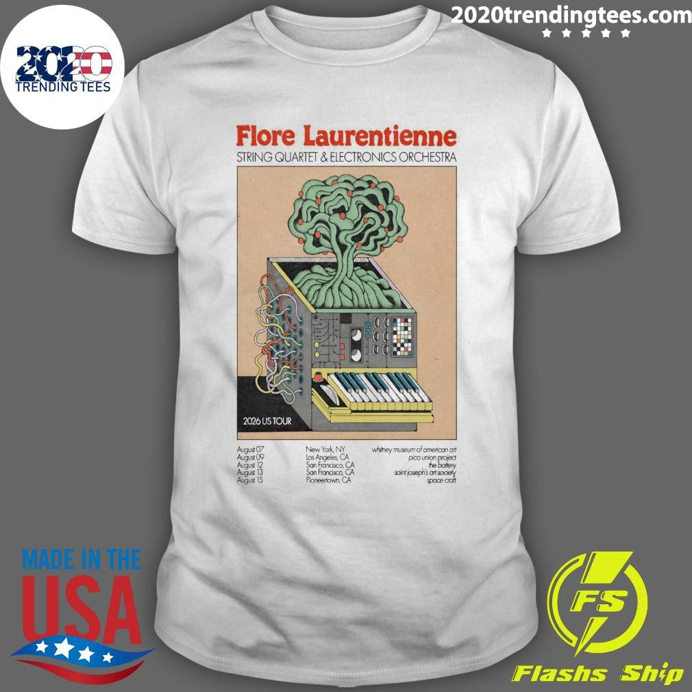 Flore Laurentienne String Quartet & Electronics Orchestra US 2026 Shows Shirt Unisex T-shirt, Sweatshirt, Hoodie, Long Sleeve Tee - T-Shirt, Sweatshirt, Hoodie