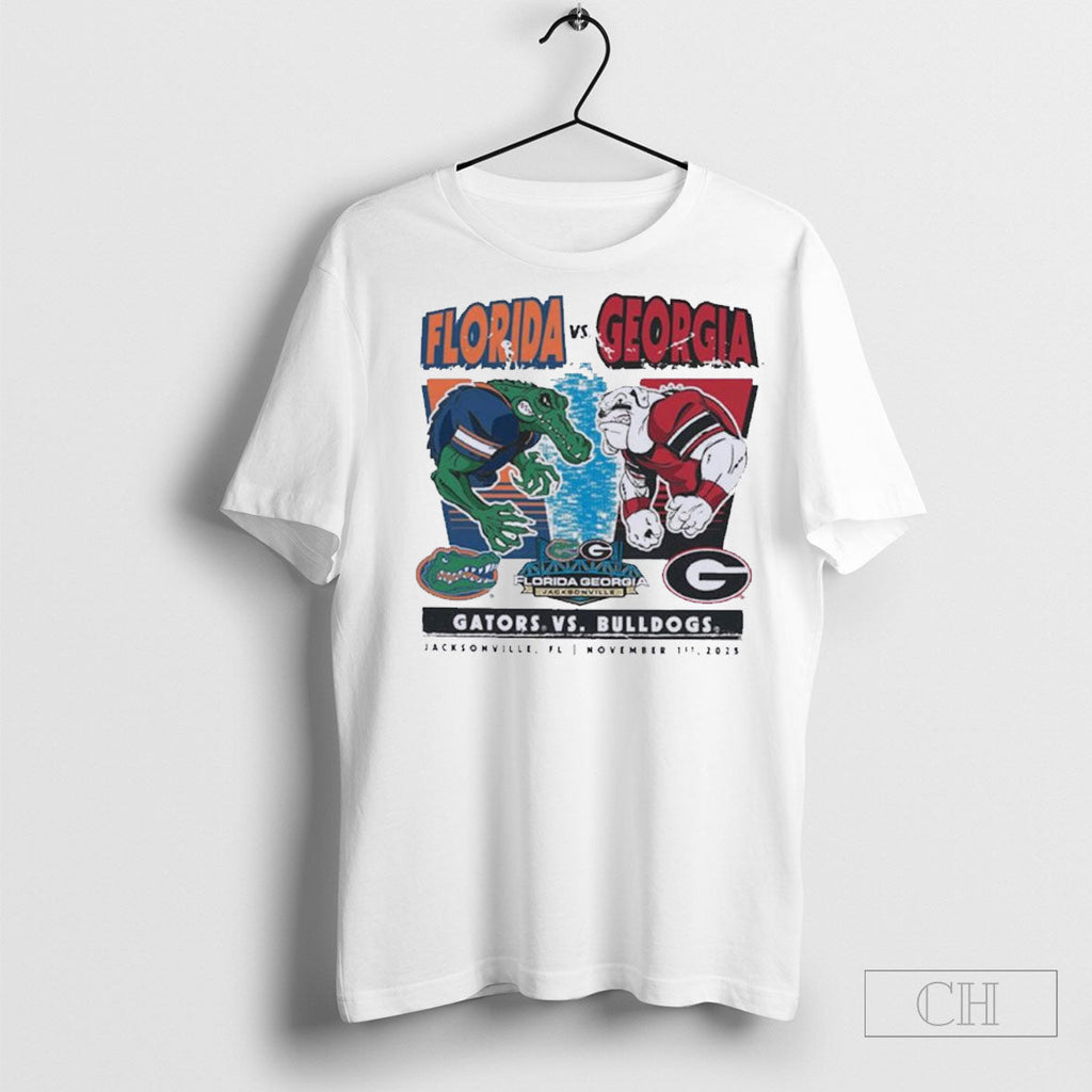 Florida Gators Football Rivalry Matchup Vs Georgia Bulldogs 2025 Unisex T-shirt, Sweatshirt, Hoodie, Long Sleeve Tee - T-Shirt, Sweatshirt, Hoodie