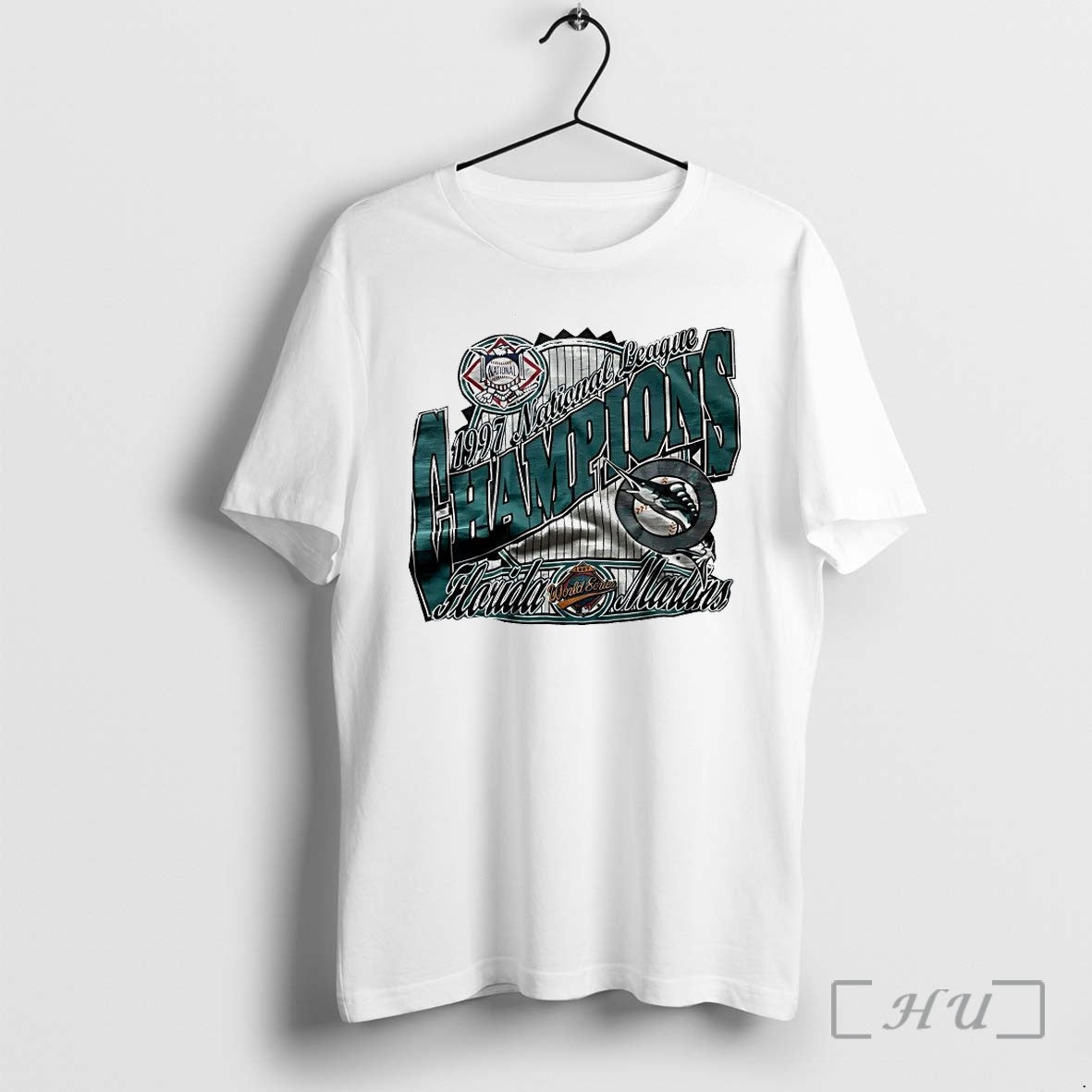 Florida Marlins World Series 1997 National League Champions Tshirts Sweater Unisex T-shirt, Sweatshirt, Hoodie, Long Sleeve Tee - T-Shirt, Sweatshirt, Hoodie