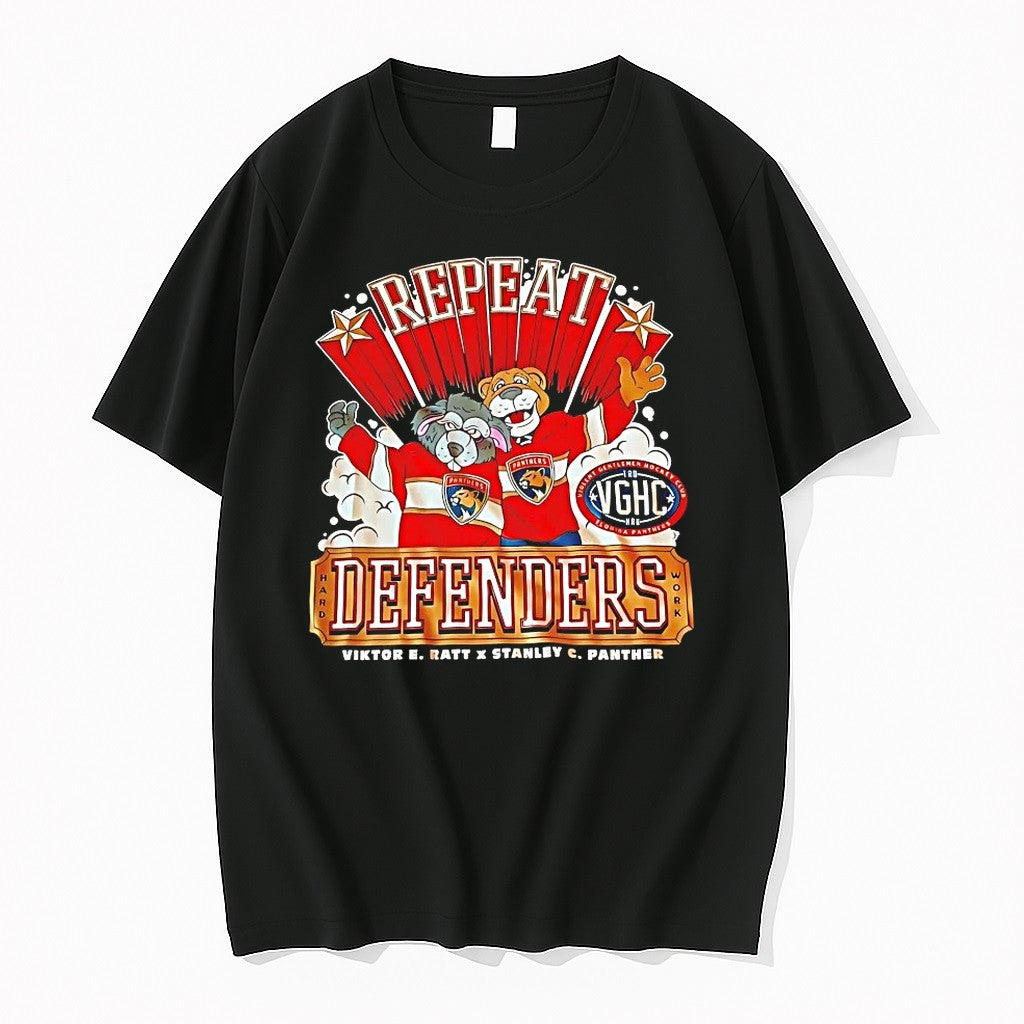 Florida Panthers Repeat Defenders Viktor E Ratt X Stanley C Panther Tshirts Sweater Unisex T-shirt, Sweatshirt, Hoodie, Long Sleeve Tee - T-Shirt, Sweatshirt, Hoodie