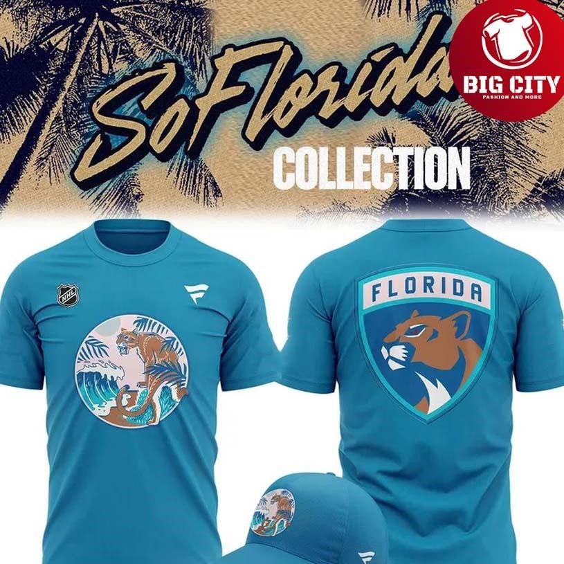 Florida Panthers SoFlorida Collection 2025 Two Sided Shirt Unisex T-shirt, Sweatshirt, Hoodie, Long Sleeve Tee - T-Shirt, Sweatshirt, Hoodie