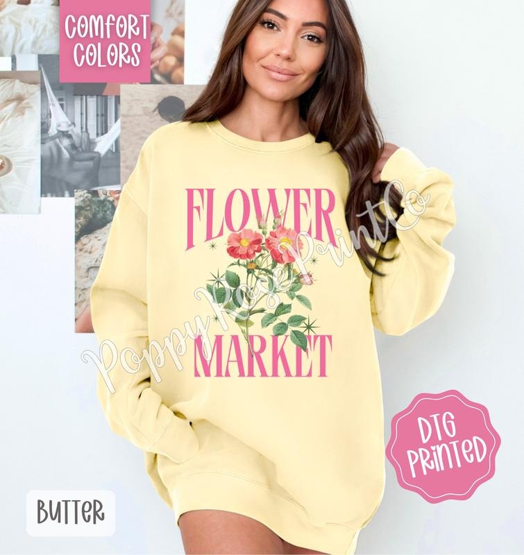 Flower Market Comfort Colors Fruit Summer Cute T-Shirts, Hoodie, Sweatshirt - T-Shirt, Sweatshirt, Hoodie