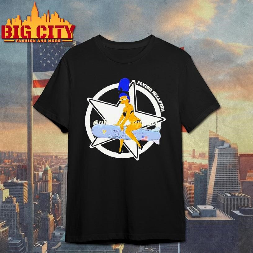 Flying Hellfish Death To Shelbyville Shirt Unisex T-shirt, Sweatshirt, Hoodie, Long Sleeve Tee - T-Shirt, Sweatshirt, Hoodie