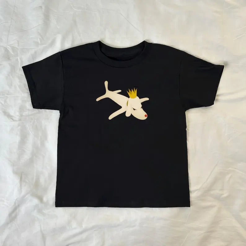 Flying Puppy King Baby Cartoon Vintage Dog Lovers Y2k Pinterest Retro 90s Baby Ahs Soft Girl T-Shirts, Hoodie, Sweatshirt - T-Shirt, Sweatshirt, Hoodie
