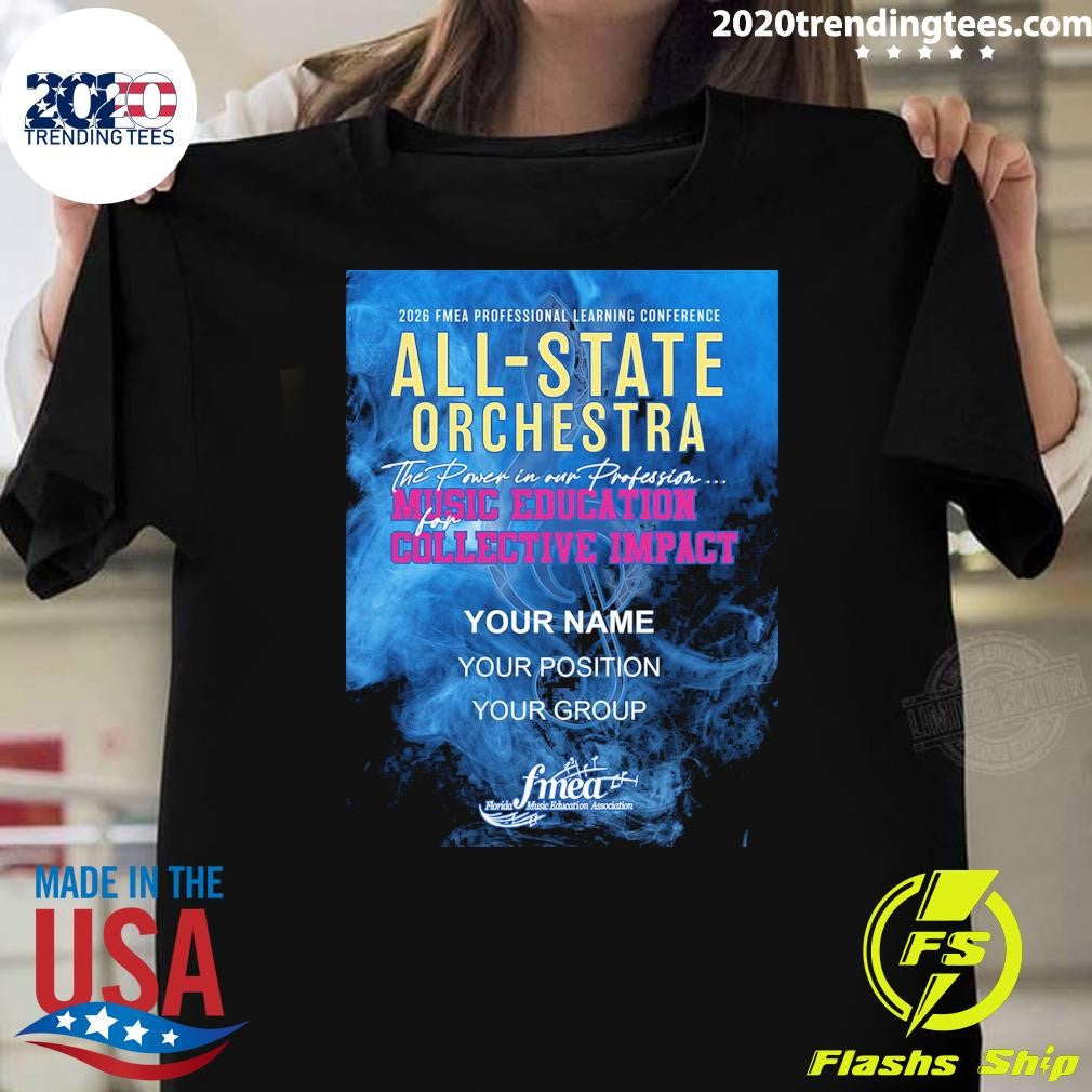 Fmea All-State 2025-2026 Orchestra Music Education Collective Impact Shirt Unisex T-shirt, Sweatshirt, Hoodie, Long Sleeve Tee - T-Shirt, Sweatshirt, Hoodie