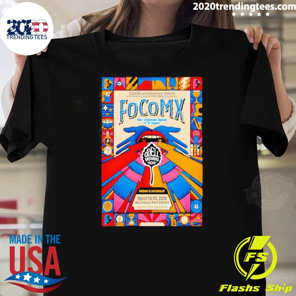 FocoMX April 24-25, 2026 Downtown Fort Collins, CO Shirt Unisex T-shirt, Sweatshirt, Hoodie, Long Sleeve Tee - T-Shirt, Sweatshirt, Hoodie