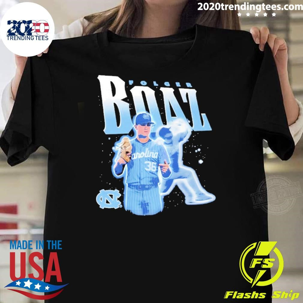 Folger Boaz North Carolina Tar Heels Illustrated Shirt Unisex T-shirt, Sweatshirt, Hoodie, Long Sleeve Tee - T-Shirt, Sweatshirt, Hoodie