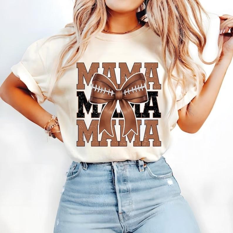 Football Mama Coquette Football Football Bow Football Mom Game Day Fall Football Football Season Sports T-Shirts, Hoodie, Sweatshirt - T-Shirt, Sweatshirt, Hoodie