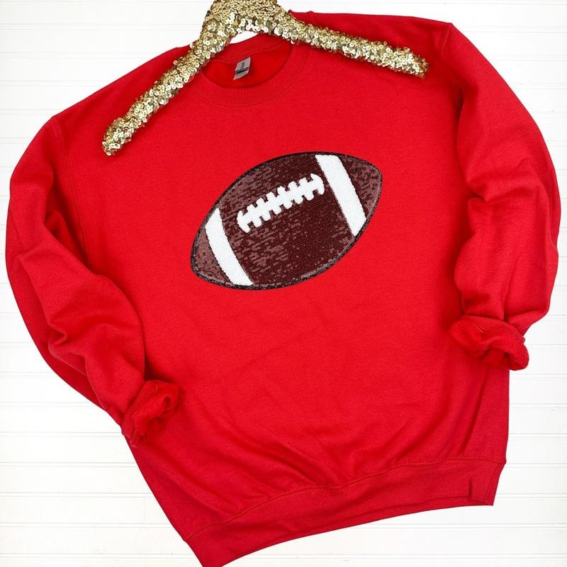 Football Sequin Patch T-Shirts, Hoodie, Sweatshirt - T-Shirt, Sweatshirt, Hoodie