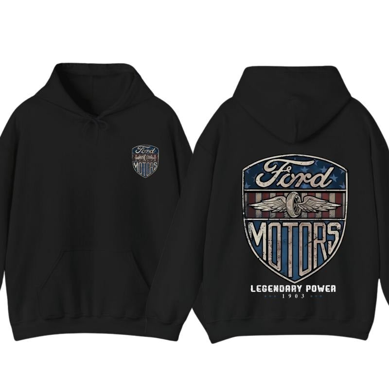 Ford Ford Motors Hooded Legendary Power 1903 2 SIDES Printed Love Winter T-Shirts, Hoodie, Sweatshirt - T-Shirt, Sweatshirt, Hoodie