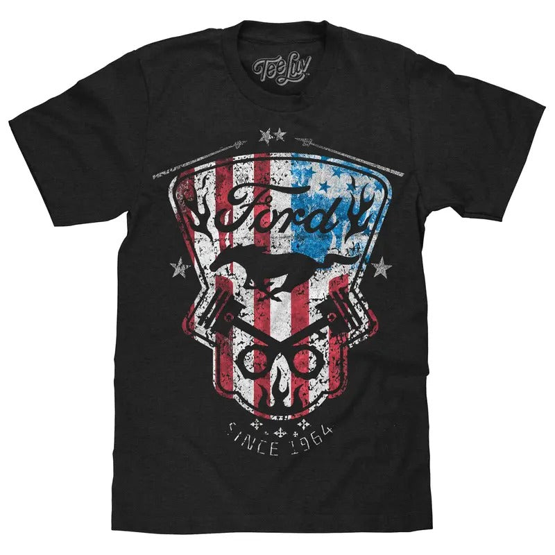 Ford Mustang American Flag Black T-Shirts, Hoodie, Sweatshirt - T-Shirt, Sweatshirt, Hoodie