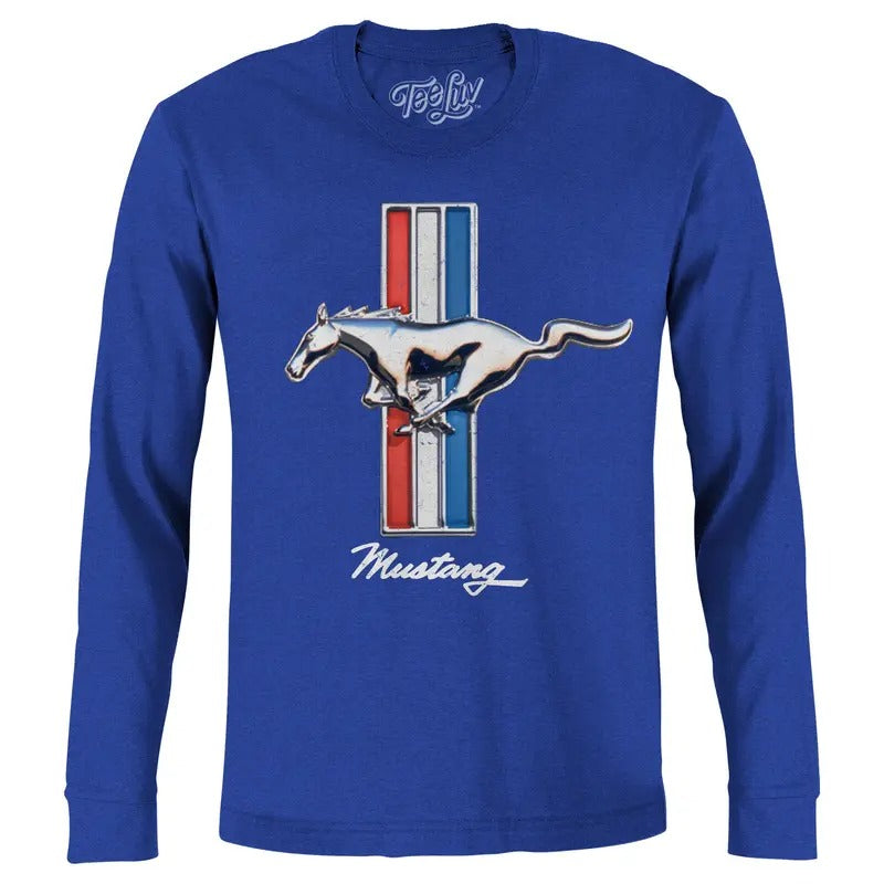 Ford Mustang Long Sleeve Blue T-Shirts, Hoodie, Sweatshirt - T-Shirt, Sweatshirt, Hoodie