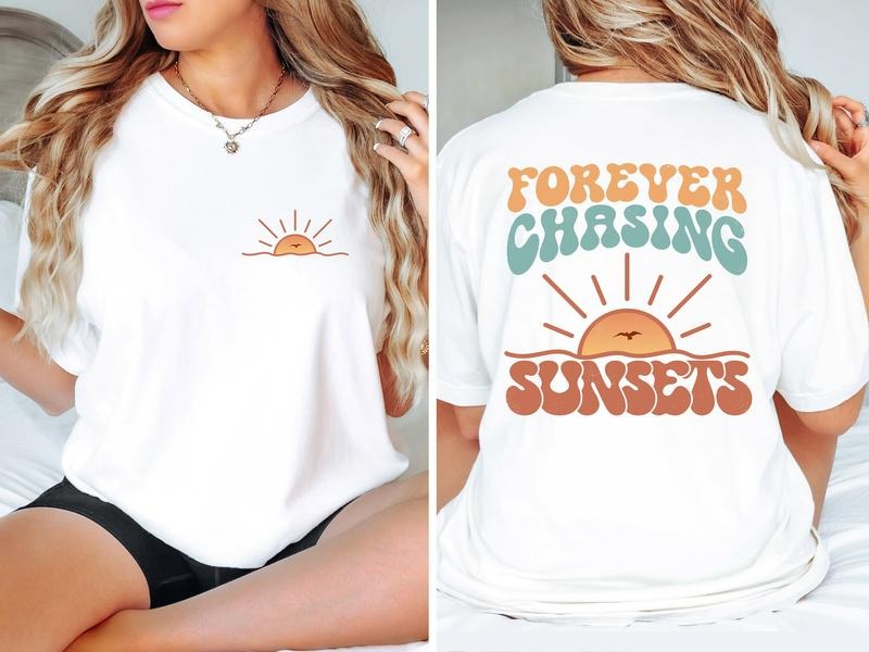 Forever Chasing Sunsets Shirt Summer Vacation Summer T-Shirts, Hoodie, Sweatshirt - T-Shirt, Sweatshirt, Hoodie