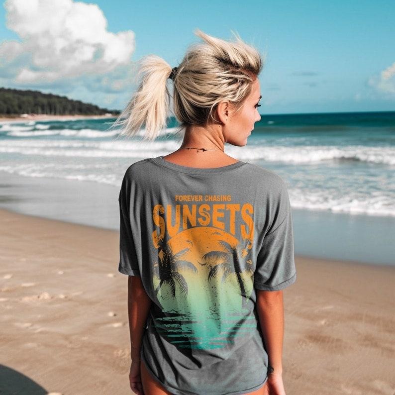 Forever Chasing Sunsets Sun Seeker Beach Sunset Size Up D Sun T-Shirts, Hoodie, Sweatshirt - T-Shirt, Sweatshirt, Hoodie
