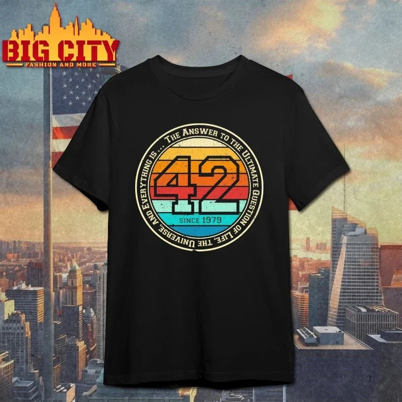 Forty-Two The answer to the ultimate question of life vintage shirt Unisex T-shirt, Sweatshirt, Hoodie, Long Sleeve Tee - T-Shirt, Sweatshirt, Hoodie