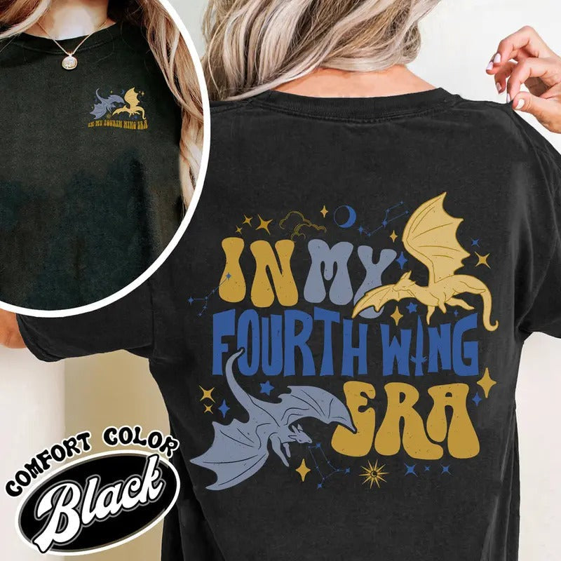Fourth Wing Dragon Comfort Color Shirt Fourth Wing Dragon Rider Basgiath War College My Fourth Wing Era Shirt Basgiath War College T-Shirts, Hoodie, Sweatshirt - T-Shirt, Sweatshirt, Hoodie