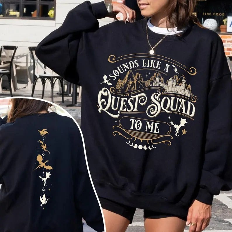 Fourth Wing Quest Squad Ridoc Dragon Rider Shirt Onyx Storm Riorson House Shirt Book Lover T-Shirts, Hoodie, Sweatshirt - T-Shirt, Sweatshirt, Hoodie