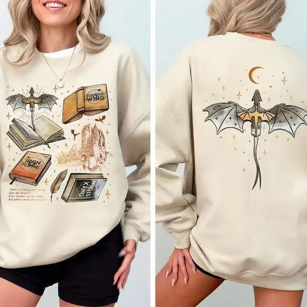 Fourth Wing 2 Sides Basgiath War Shirt Onyx Storm Fantasy Reader I Will Save Him T-Shirts, Hoodie, Sweatshirt - T-Shirt, Sweatshirt, Hoodie