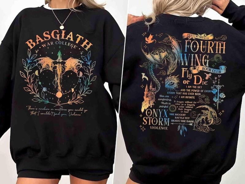 Fourth Wing Basgiath War College Dragon Rider Shirt Readers Xaden Riorson Fantasy Book Dragon Shirt T-Shirts, Hoodie, Sweatshirt - T-Shirt, Sweatshirt, Hoodie