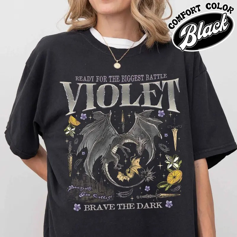 Fourth Wing Violet Sorrengail Fan Shirt Violet Sorrengail Shirt Onyx Storm Shirt Dragon Rider Shirt Basgiath War College Fourth Wing Shirts T-Shirts, Hoodie, Sweatshirt - T-Shirt, Sweatshirt, Hoodie
