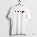 Freedom Charlie Kirk Shot Blood Unisex T-shirt, Sweatshirt, Hoodie, Long Sleeve Tee - T-Shirt, Sweatshirt, Hoodie