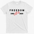 Freedom Red Signature 1993 2025 Charlie Kirk Tribute Faith Christian Truth Rest Peace RIP Cotton Short Sleeve Casual T-Shirts, Hoodie, Sweatshirt - T-Shirt, Sweatshirt, Hoodie
