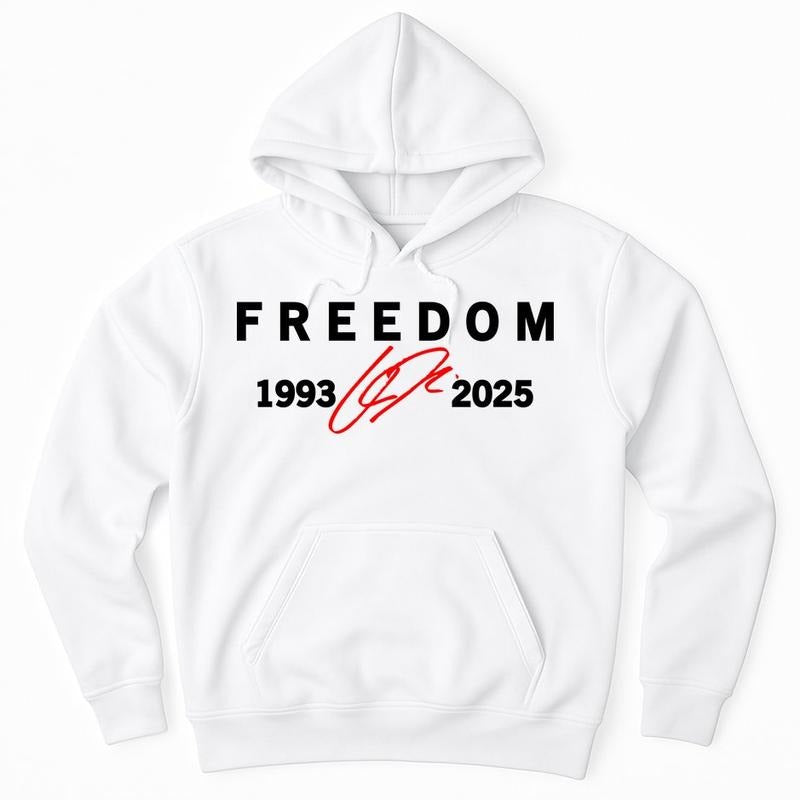 Freedom Red Signature 1993 2025 Charlie Kirk Tribute Faith Christian Truth Rest Peace RIP Fleece T-Shirts, Hoodie, Sweatshirt - T-Shirt, Sweatshirt, Hoodie