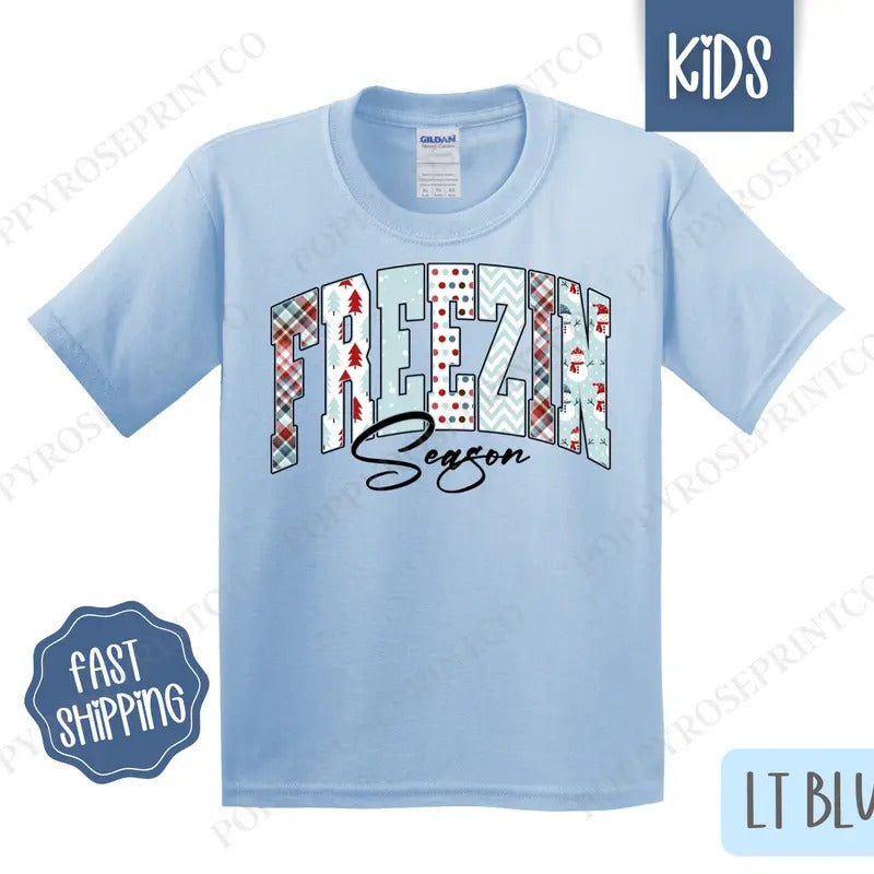 Freezin' Season Shirt Cute Winter Children'S Winter Gildan T-Shirts, Hoodie, Sweatshirt - T-Shirt, Sweatshirt, Hoodie