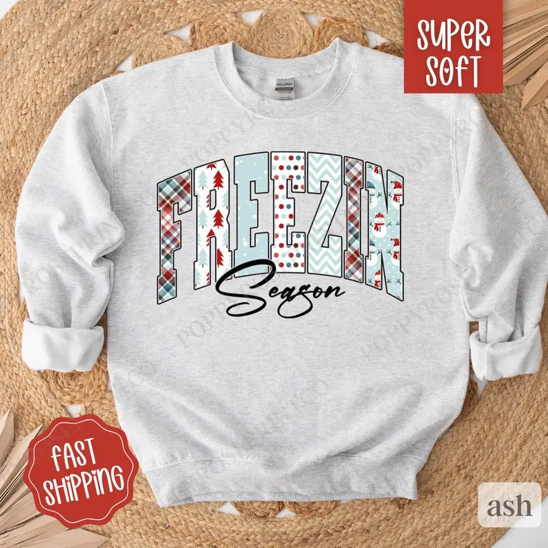 Freezin' Season Cute Winter Winter T-Shirts, Hoodie, Sweatshirt - T-Shirt, Sweatshirt, Hoodie