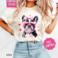 Frenchie Valentine Shirt Comfort Colors Dog Cute T-Shirts, Hoodie, Sweatshirt - T-Shirt, Sweatshirt, Hoodie