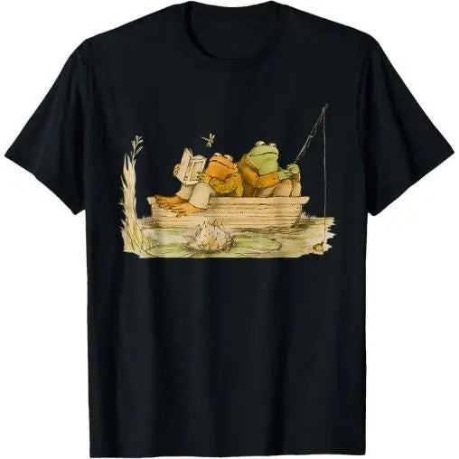 Frog Toad Fishing Vintage Classic Book Frog Made USA T-Shirts, Hoodie, Sweatshirt - T-Shirt, Sweatshirt, Hoodie