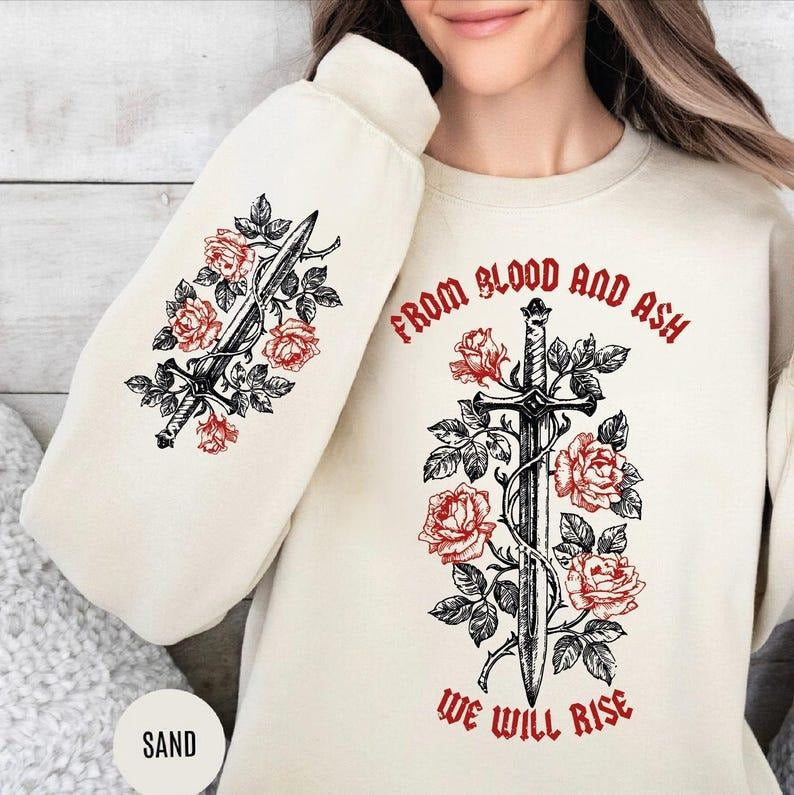 Blood Ash We Will Rise & Jennifer L Poppy Hawke Prince Casteel Book Lover VLB747 T-Shirts, Hoodie, Sweatshirt - T-Shirt, Sweatshirt, Hoodie