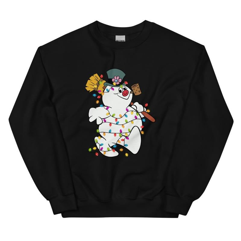 Frosty Snowman Winter Season Casual Cotton Polyester T-Shirts, Hoodie, Sweatshirt - T-Shirt, Sweatshirt, Hoodie