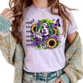 Fuc$ Tattted Woman & Sunflowers & Butterflies Humor Offensive Short Sleeve Middle Finger Shirt 100% Cotton Sizing T-Shirts, Hoodie, Sweatshirt - T-Shirt, Sweatshirt, Hoodie