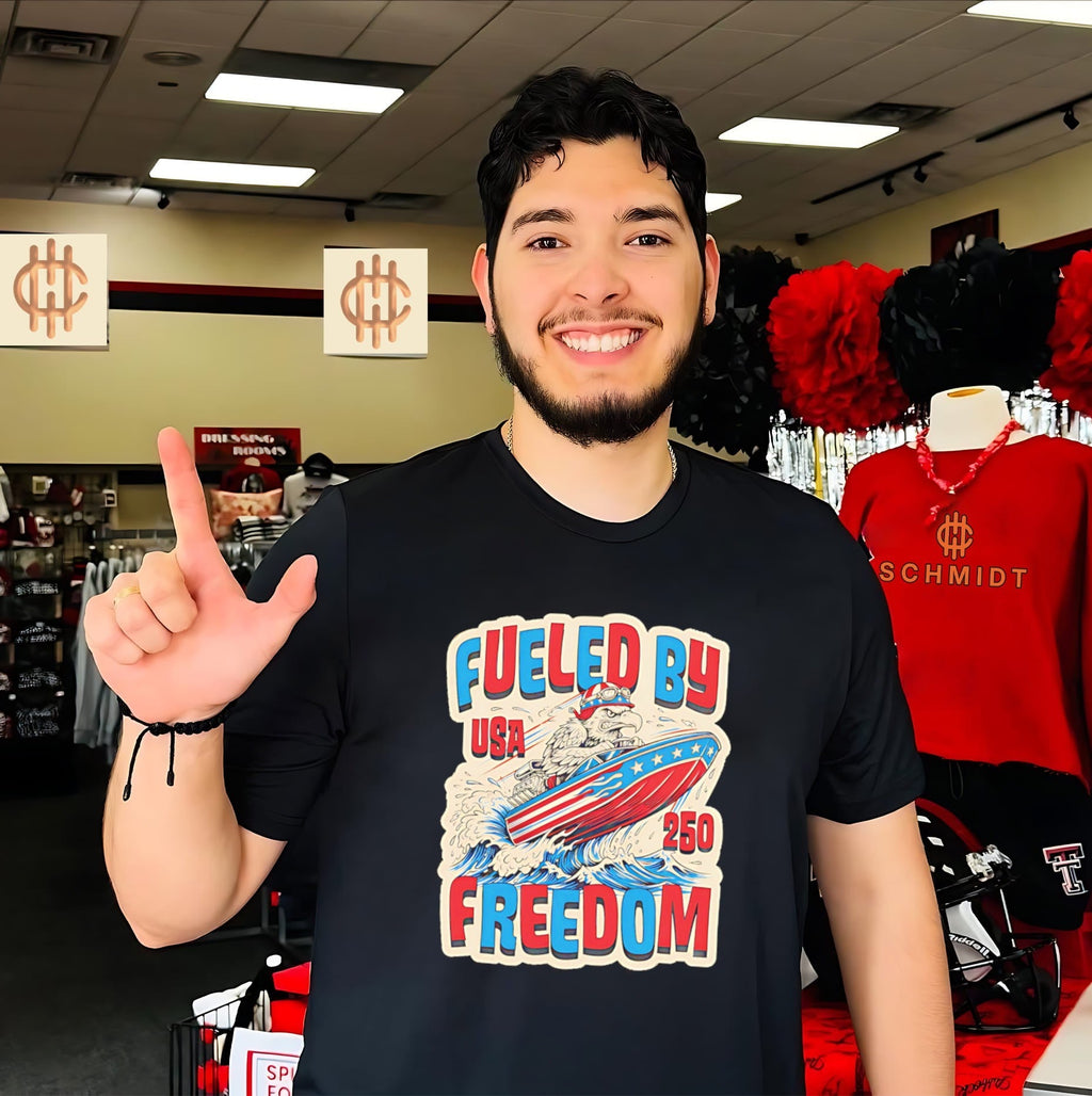 Fueled By Freedom Eagle USA 250 shirt Unisex T-shirt, Sweatshirt, Hoodie, Long Sleeve Tee - T-Shirt, Sweatshirt, Hoodie