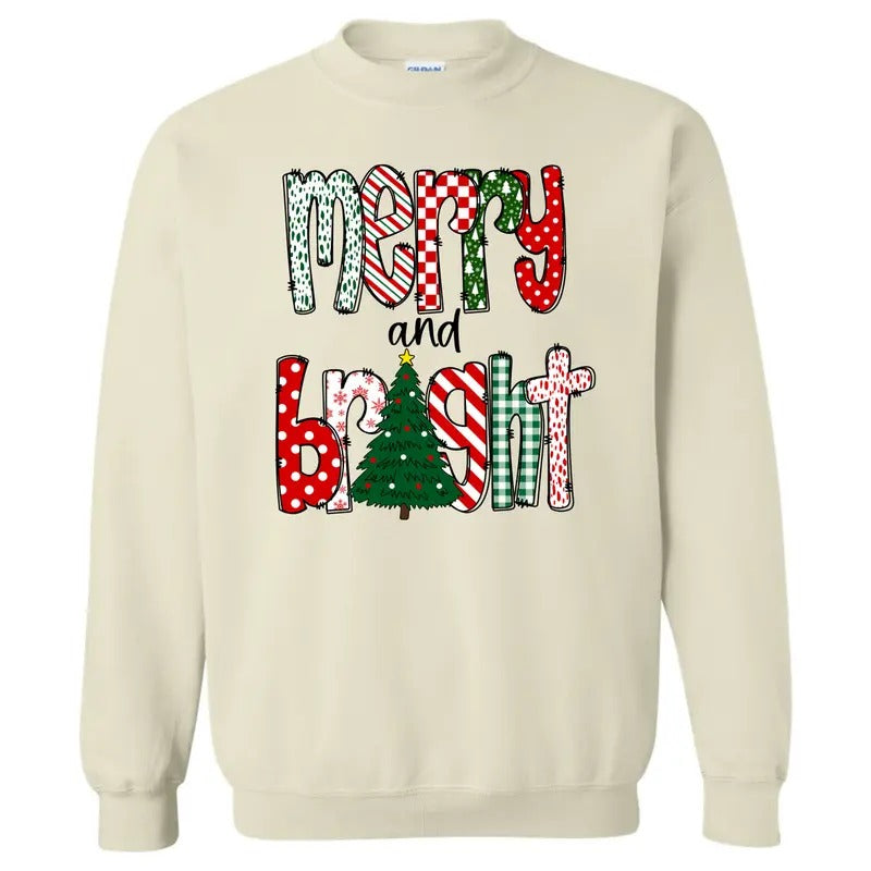 Fun Pattern Merry & Bright 'NLB T-Shirts, Hoodie, Sweatshirt - T-Shirt, Sweatshirt, Hoodie