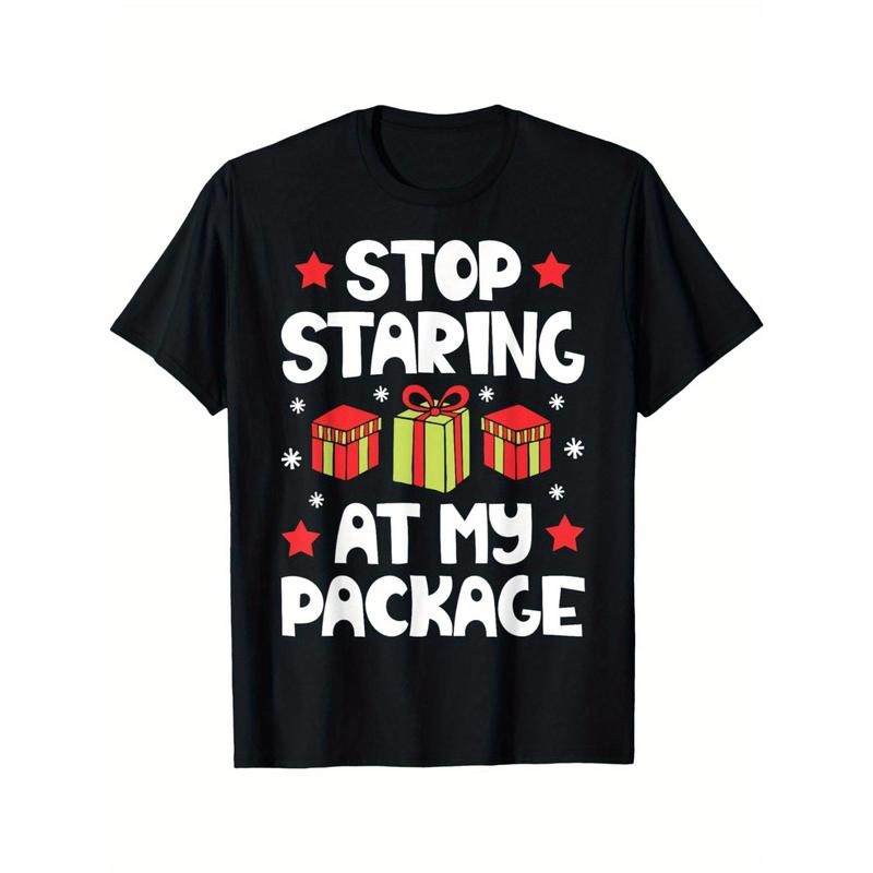 Funny 'Stop Staring My Package' Soft Cotton Crew Neck Short Sleeve Casual Fit Made USA T-Shirts, Hoodie, Sweatshirt - T-Shirt, Sweatshirt, Hoodie