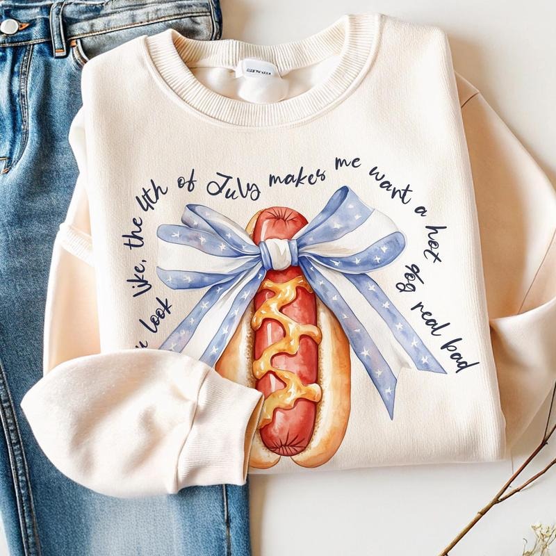 Funny 4th July Hot Dog Shirt You Like 4th July Retro Patriotic USA 100% Cotton T-Shirts, Hoodie, Sweatshirt - T-Shirt, Sweatshirt, Hoodie