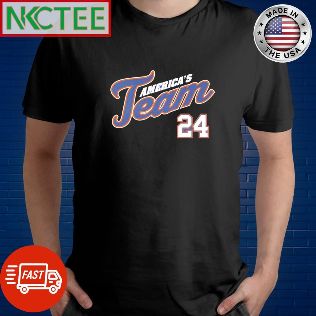 Funny America’s Team 24 shirt Unisex T-shirt, Sweatshirt, Hoodie, Long Sleeve Tee - T-Shirt, Sweatshirt, Hoodie