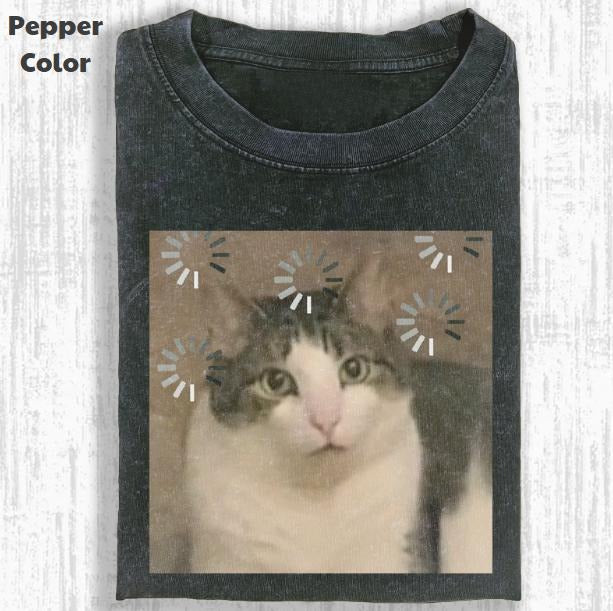 Funny Animal Vintage Cat Reload Brain Animal Shirt Meme Cringe Funny Shirt Menswear Womenswear Streetwear Cotton Comfort T-Shirts, Hoodie, Sweatshirt - T-Shirt, Sweatshirt, Hoodie
