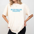 Funny Blue Collar Pillows Shirt Comfort Colors Retro Blue Collar Wife Blue Collar Girlfriend Wifey Humor Comfy Cotton Fabric Tops Casual Womenswear T-Shirts, Hoodie, Sweatshirt - T-Shirt, Sweatshirt, Hoodie