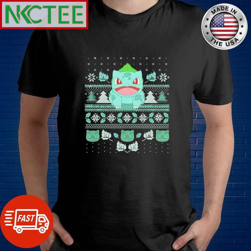 Funny Bulbasaur ugly Christmas shirt Unisex T-shirt, Sweatshirt, Hoodie, Long Sleeve Tee - T-Shirt, Sweatshirt, Hoodie