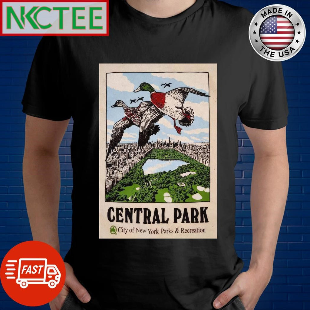 Funny Central Park Show Mallards City Of New York Parks And Recreation Poster Shirt Unisex T-shirt, Sweatshirt, Hoodie, Long Sleeve Tee - T-Shirt, Sweatshirt, Hoodie