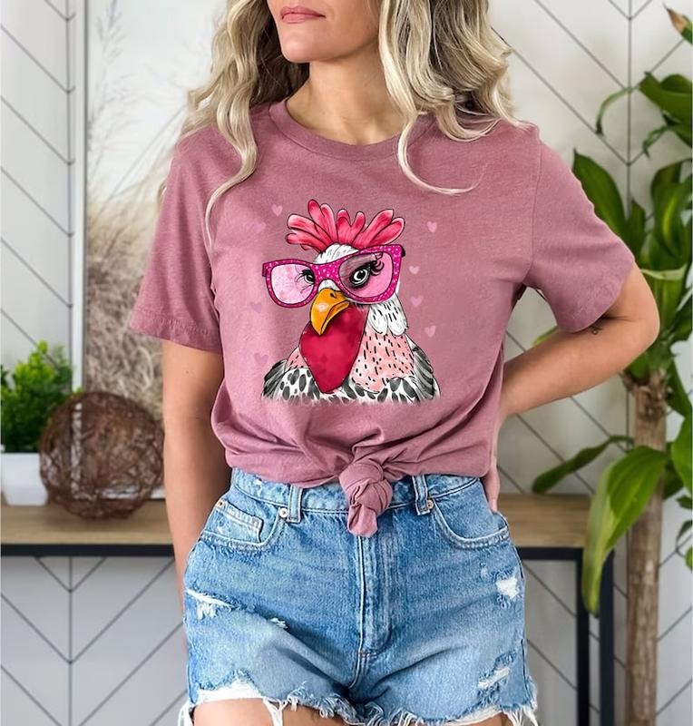 Funny Chicken Chicken Lover Shirt Country Girl Funny Chicken Shirt Girl Chicken Cute Farmer Animal T-Shirts, Hoodie, Sweatshirt - T-Shirt, Sweatshirt, Hoodie