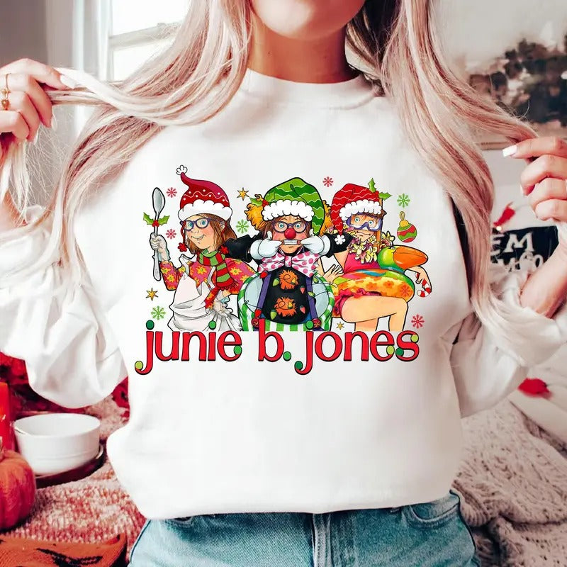 Funny Junie B Jones Shirt Teacher Children Book Shirt Junie B Jones Xmas Shirt Teacher Xmas Shirt School Shirt T-Shirts, Hoodie, Sweatshirt - T-Shirt, Sweatshirt, Hoodie