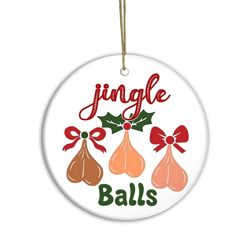 Funny Ornament Jingle Balls Festive Fun Silly Ornament Jolly & Joking Ornament Besties Silly Ornament Hers T-Shirts, Hoodie, Sweatshirt - T-Shirt, Sweatshirt, Hoodie