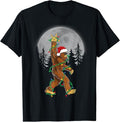 Funny Shirt Bigfoot Santa Tree Lights Funny Xmas Sasquatch Menswear Top T-Shirts, Hoodie, Sweatshirt - T-Shirt, Sweatshirt, Hoodie